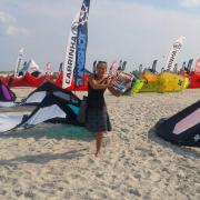 Simone from Funboard Center Boracay among a huge variety of kite brands is testing the new kites 2015.