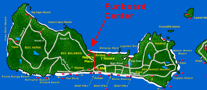 Kartenübersicht von Boracay Island
