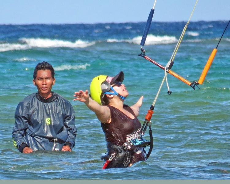 The place to be to learn to kiteboard, where safety has first priority.