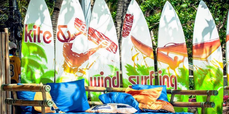 Wind and Kitesurfing under one umbrella at Funboard Center Boracay.