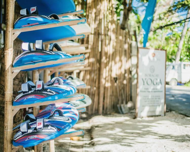 Windsurfing with surfboards from Tabou Boards at Funboard Center Boracay.