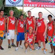 Wind-and Kitesurfers from Funboard Center Boracay after the Red Cross Volunteer Run.