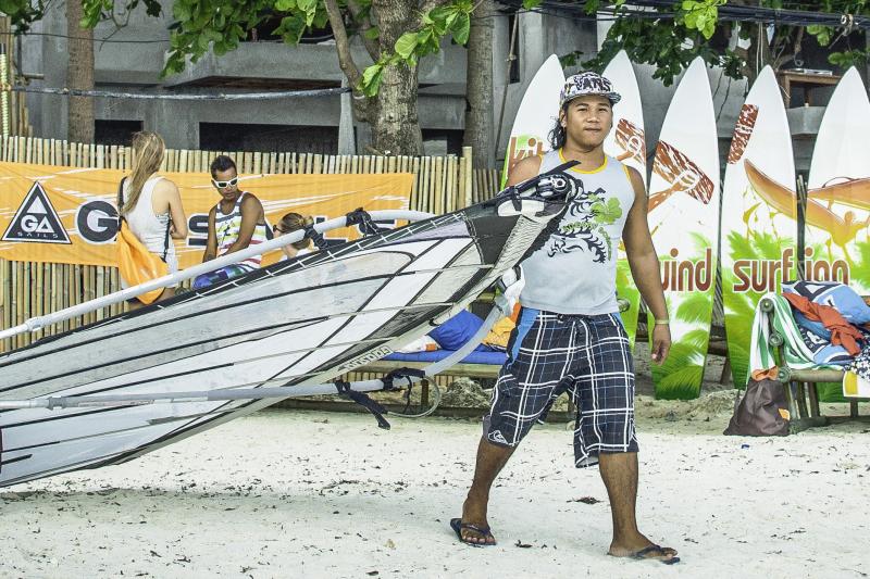 Bugoy works at Funboard Center Boracay to serve you the best.