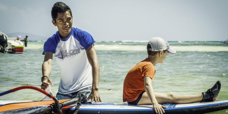 Windsurfing courses at Funbaord Center Boracay for beginners, intermediate and advanced windsurfer.