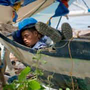 A Filipino doesn't miss his daily nap.