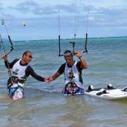 Kite students and kite instructores are joining Boracay's fun race.