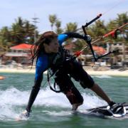 Kiteboarding on Boracay - Flo