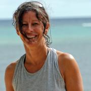 Windsurferin Karin besucht das Funboard Center Boracay seit 2003.